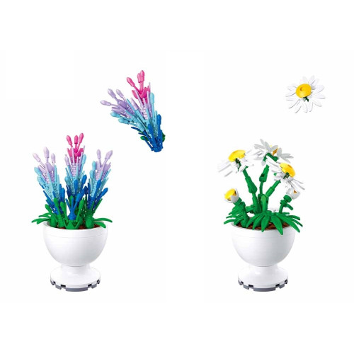 Sluban Flowers M38-B1077 Kvety jarné malé Displej 6 ks