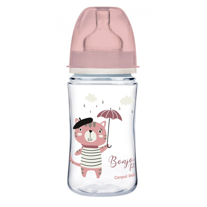 Antikoliková fľaštička Canpol Babies Easy Štart - Bonjour, 240 ml