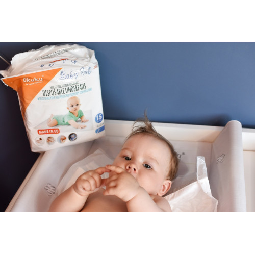 Jednorazové hygienické podložky Akuku Baby Soft - 15ks