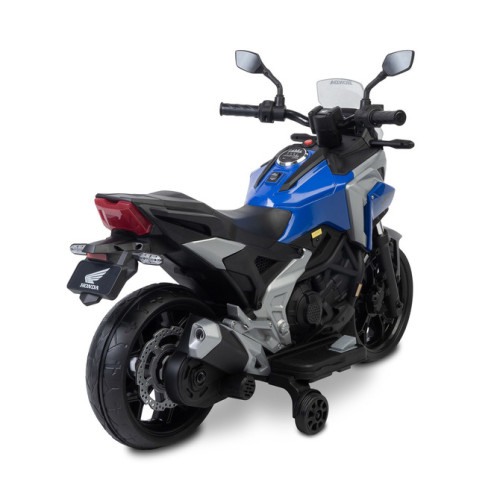 Elektrická motorka Honda NC750X pre deti – LED, USB, 3-8 rokov, modrá, čierna