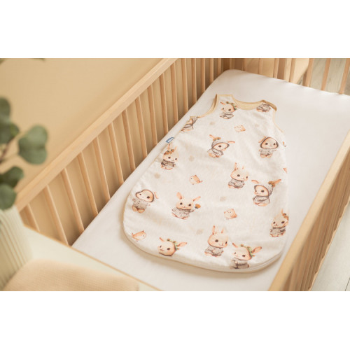 Spací pytel mušelín, bavlna, Bunny, 80x50cm, M - béžový