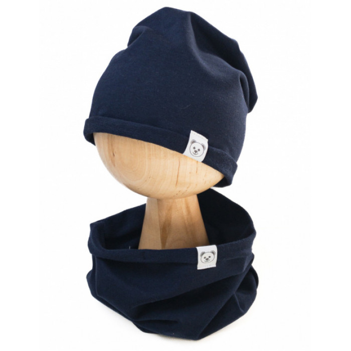Čiapka s nákrčníkom bavlna, Little Bear, Baby Nellys, granátová