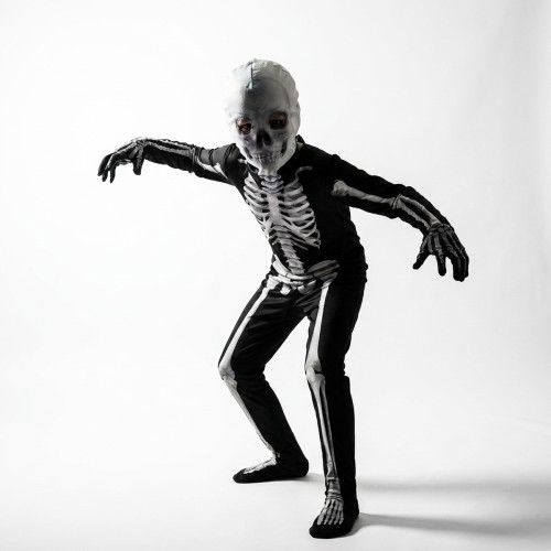 Detský karnevalový kostým kostra Scary Skeleton 116-122 M