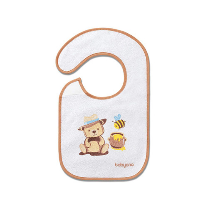 Froté podbradník s podšívkou, nepremovaký, béžový, BabyOno
