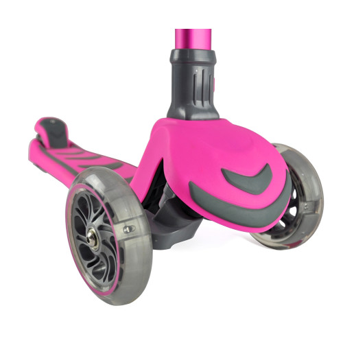 Detská trojkolesová kolobežka BOOGIE Scooter LED - ružová