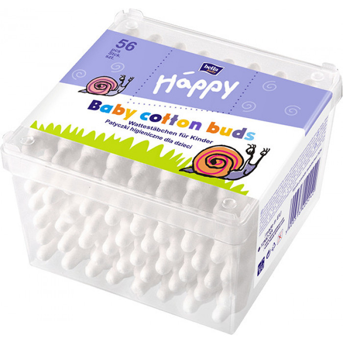 Vatové tyčinky na čistenie uší Bella Happy anatomické