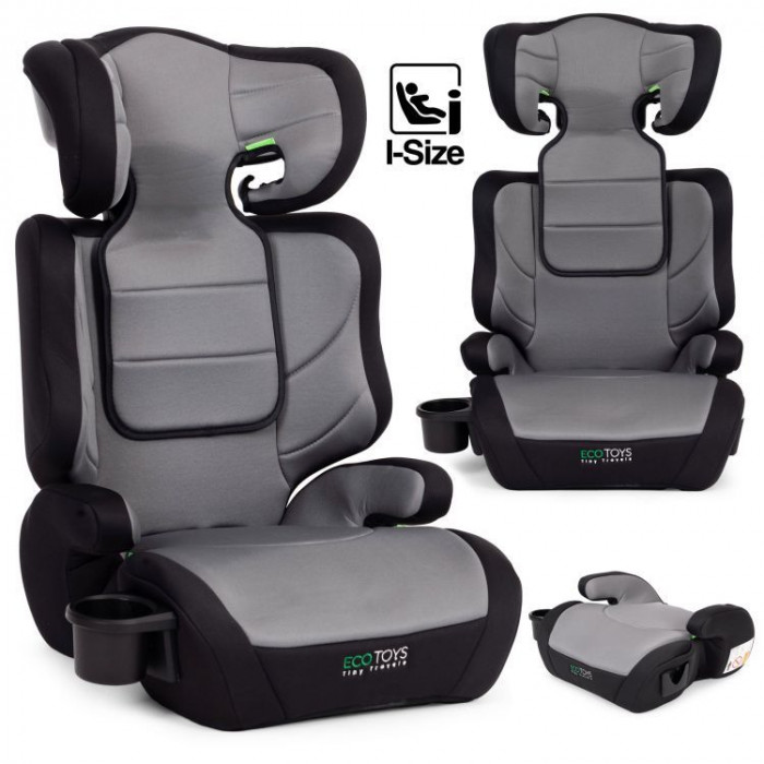 Detská autosedačka 2v1 i-Size, podsedák, pre výšku 100–150 cm, s držiakom na nápoje