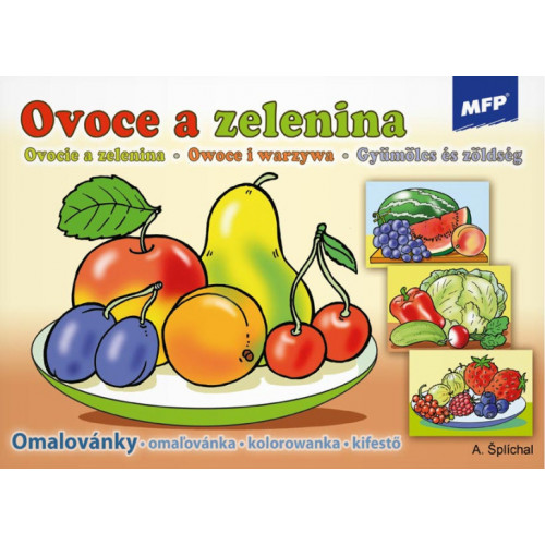 Omaľovánka - rôzne druhy, 8 listov - 1ks