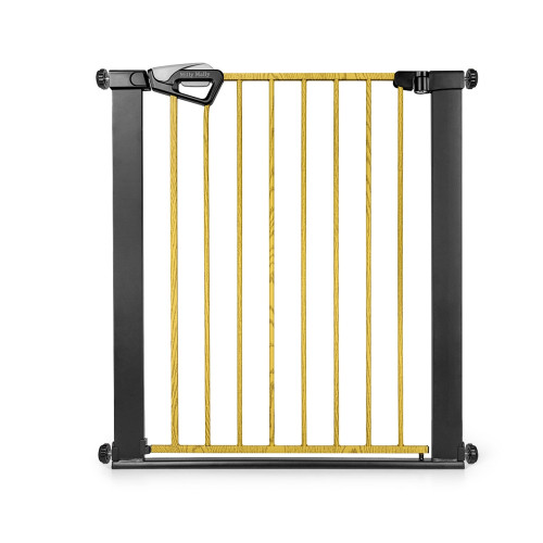 Detská bezpečnostná zábrana GUARDY 104 cm – bránka na schody a dvere (76–104 cm), čierna