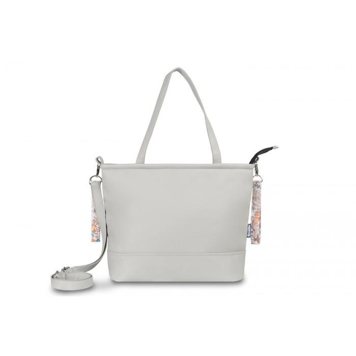 Štýlová taška pre mamičky z ekokože - šedá