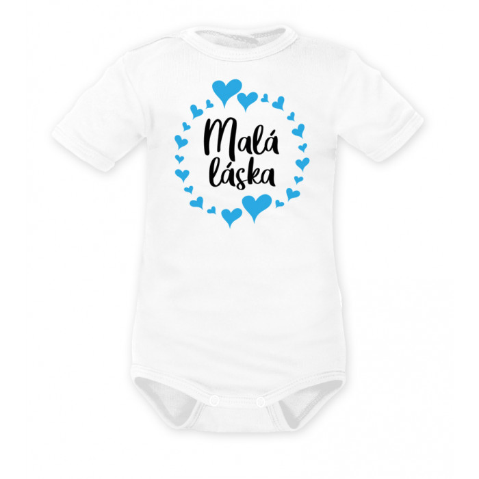 DEJNA Body krátký rukáv Malá láska Kluk - bílé, veľ. 74