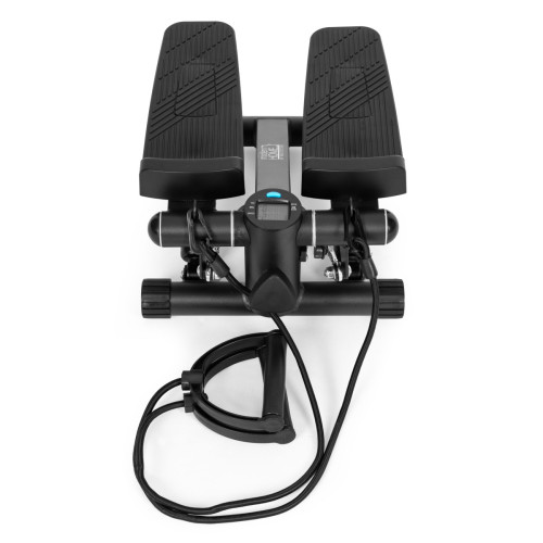 Fitness stepper s expandérmi na domáce cvičenie, s počítadlom a displejom
