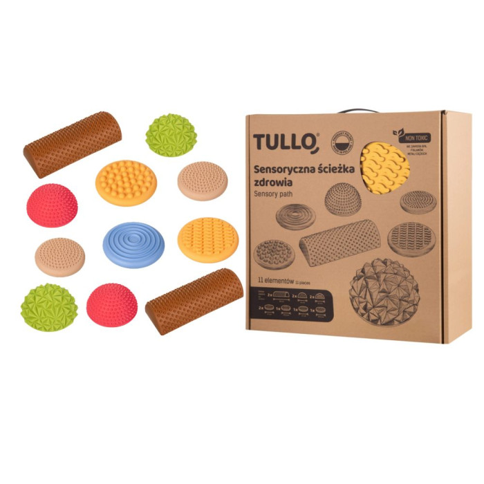 Pastelová senzorická cesta zdravia Tullo, 11 dielov