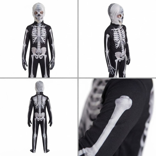 Detský karnevalový kostým kostra Scary Skeleton 122-134 L