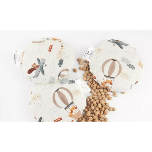 Veľký a malý nahrievací vankúšik termofor s čerešňovými kôstkami - Bublle, stars