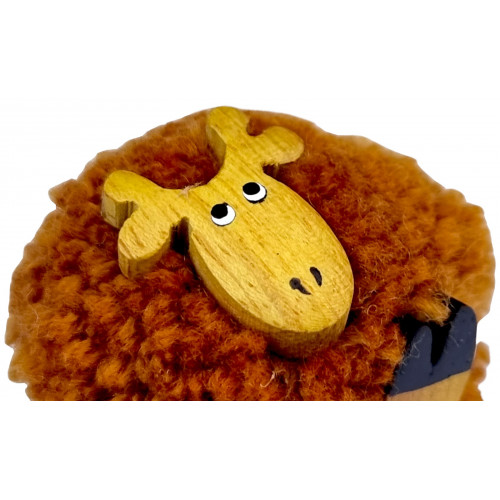 2Kids Toys Drevená magnetka veľká brmbolec Žirafa