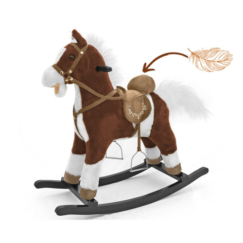 Hojdací koník Mustang Dark Brown – Milly Mally