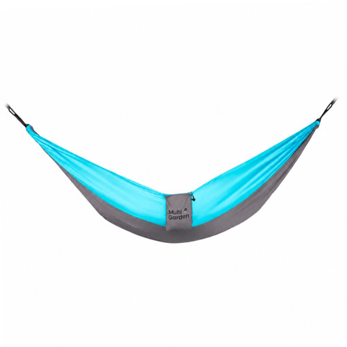 Záhradná hojdacia sieť MultiGarden 290×140 cm – nosnosť 300 kg, modrá, sivá