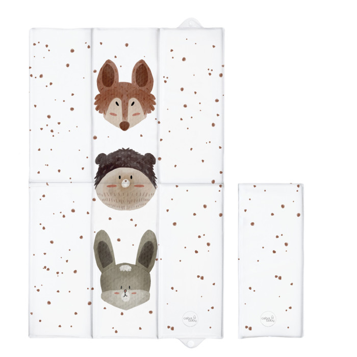 Prebaľovacia podložka cestovná (80x50) Basic - Cute Animals