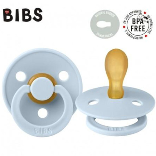 Kaučukový cumlík, BIBSKaučukový cumlík BIBS, 0-6 m, sv. modrá