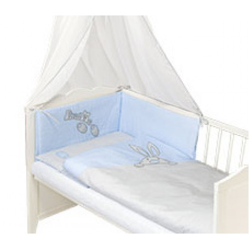 Ty i My Mantinel s obliečkami FIND ME - sv. modrý (jemná kostička), 135x100