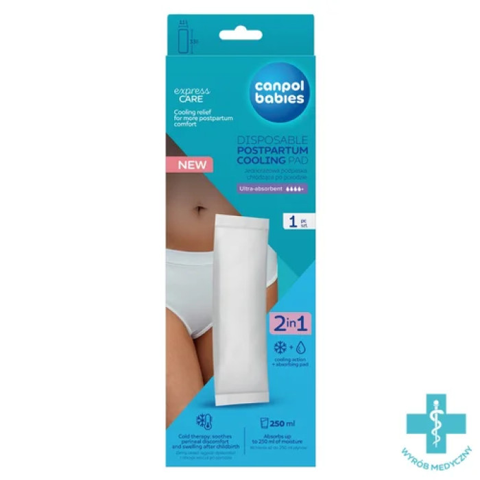 Chladiaca popôrodná vložka Canpol babies jednorazová 1 ks
