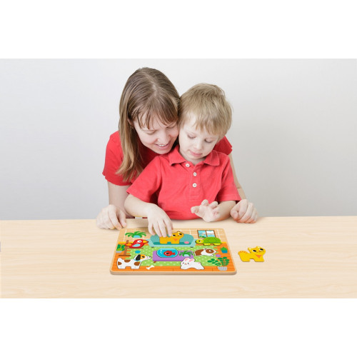 Vkládacie puzzle Maznáčikovia, 8 dielov