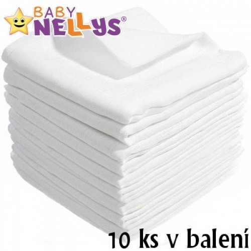 Kvalitné bavlnené plienky Baby Nellys - TETRA LUX 60x80cm, 10ks v bal.