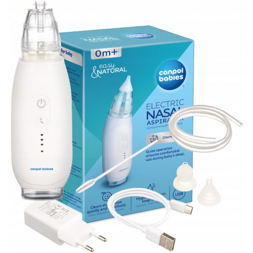 Elektronická nosná odsávačka hlienov Canpol Babies, EasyNatural