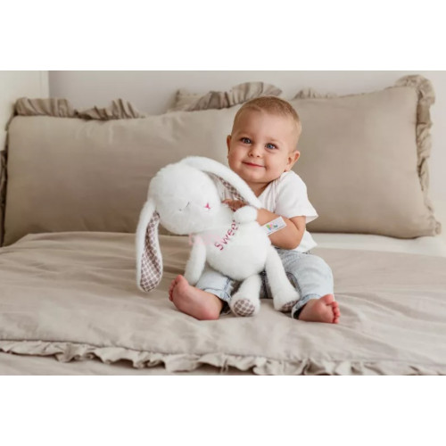 Plyšová hračka Králiček Sweety, 38cm, biely