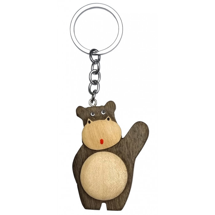 2Kids Toys Drevená kľúčenka veľká Hroch stojaci