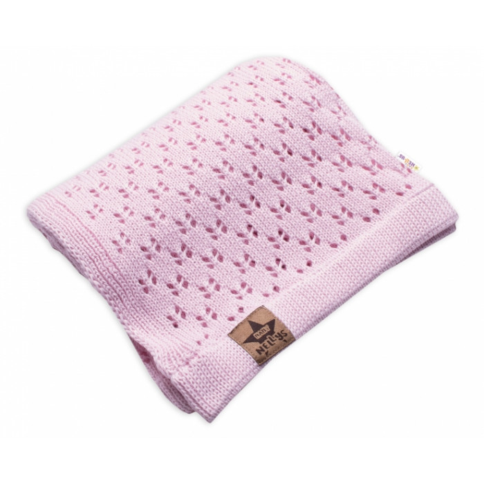 Háčkovaná dečka Baby Nellys ® - ružová Háčkovaná dečka Baby Nellys ® - ružová