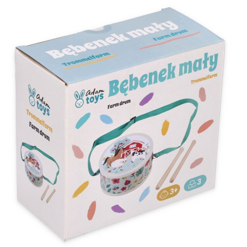 Detský bubienok s motívom farmy – Adam Toys
