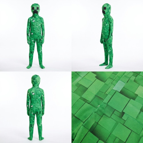 Detský kostým Minecraft Creeper Premium s maskou 122-134 L