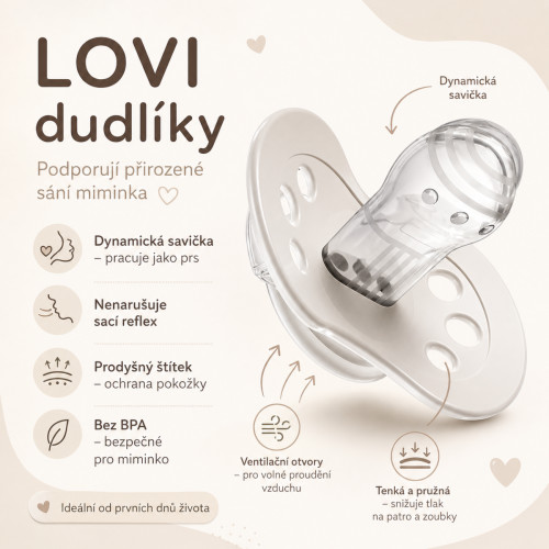 Dynamická bradavka 0-3 m, 2 kusy, silikónová, symetrická, neruší sací reflex, Blossom modr