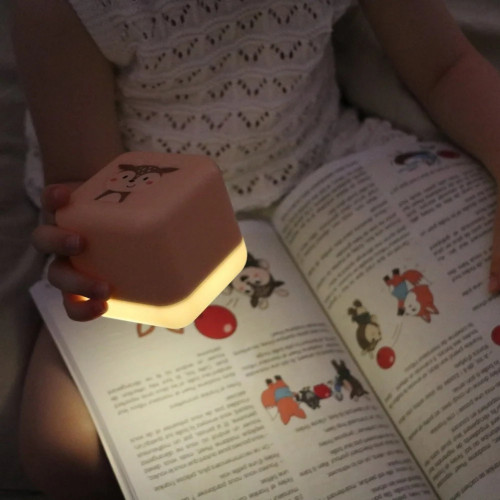 Detská nočná lampička – prenosné LED svetlo s dotykom - Srnka