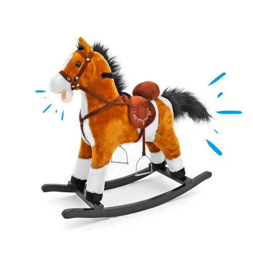 Hojdací koník Mustang Light Brown – Milly Mally