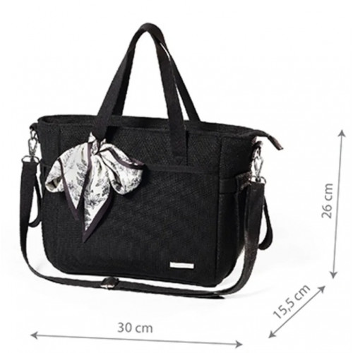 Štýlová taška ku kočíku Carmen, čierna