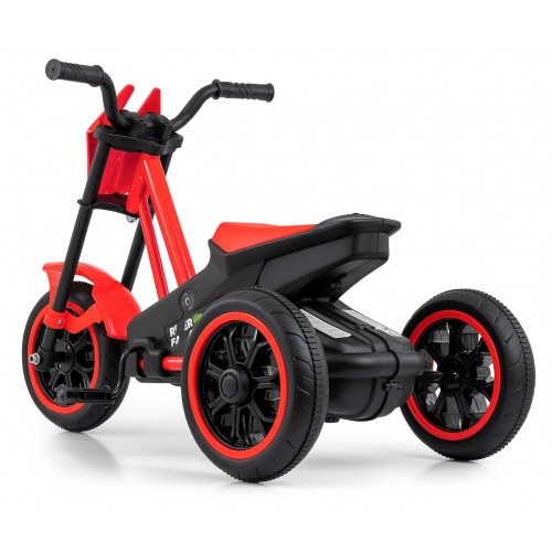 Detská motokára RIDER – šliapací gokart, 3+, nosnosť 30 kg - červené