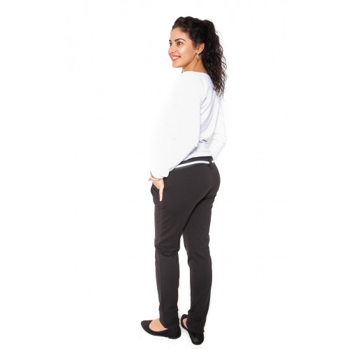 Be MaaMaa Tehotenské tepláky, nohavice MOMY - čierne
