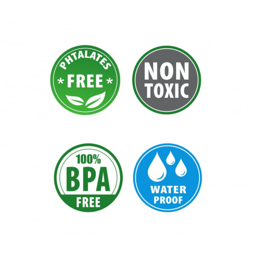 Obojstranná skladacia penová podložka pre deti 197 × 177 cm - cirkus a cestovanie