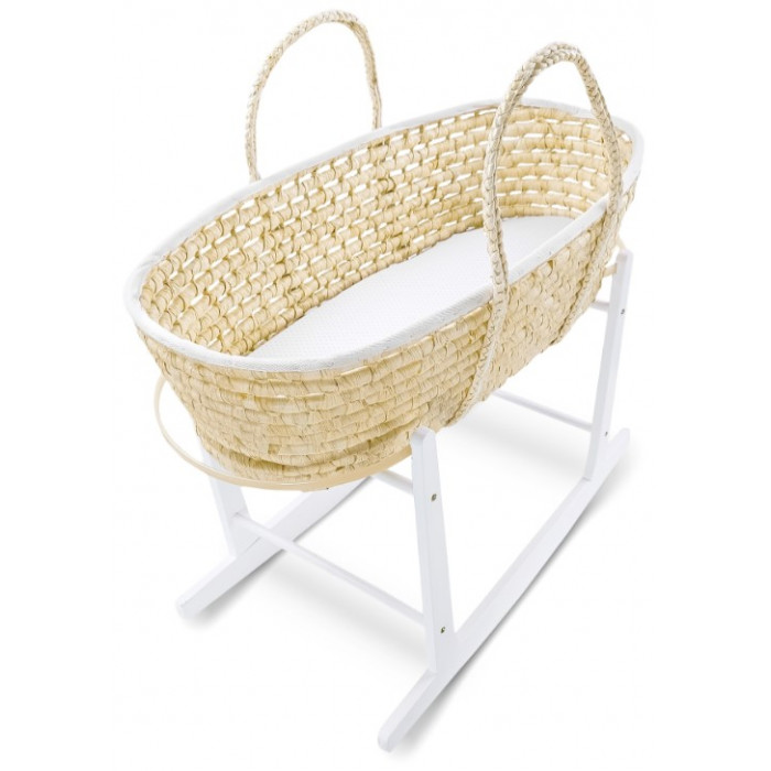 Albero Mio Kôš Mojžišov pre bábätko so stojanom + matrac, prírodný