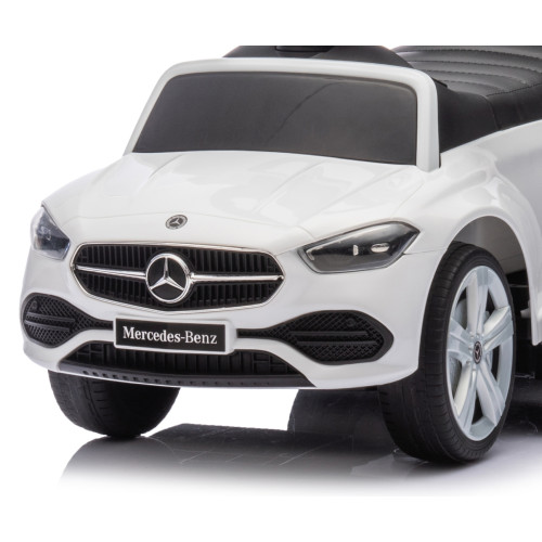 Detské odrážadlo Mercedes C-Class s riadiacou tyčou - biele