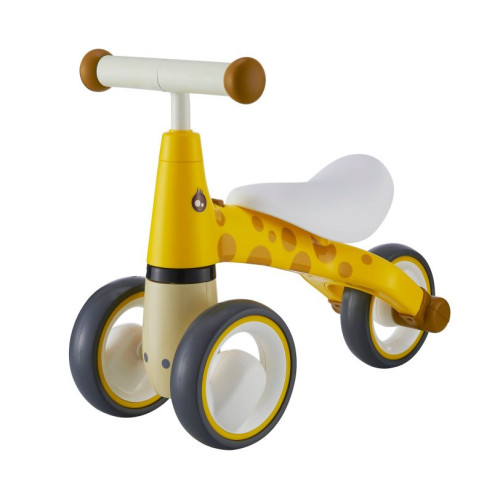 Odrážadlo / trojkolka Eco Toys, Žirafka - žltá