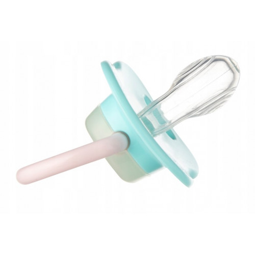 Symetrický silikónový cumlík Canpol Babies, svietiaci, 6-18 m, Exotic - Lama, mätový