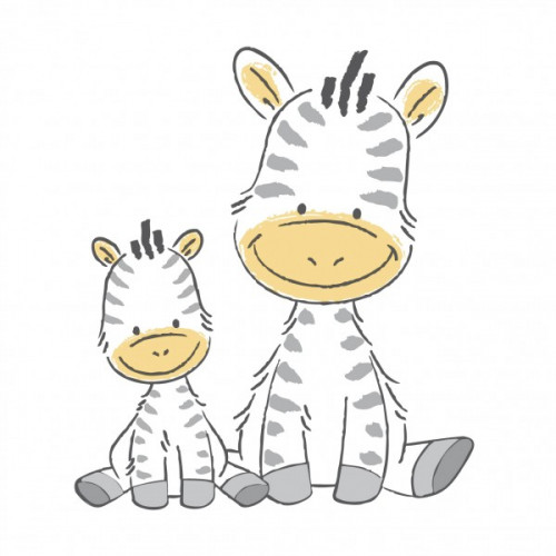 Detská vanička Zebra, 100 cm - biela