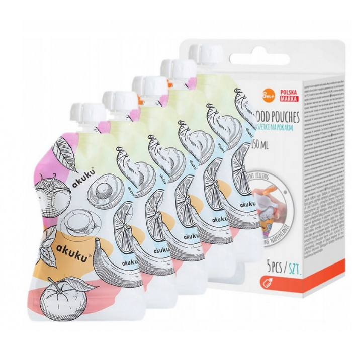 Klasické naplniteľné kapsičky, 150 ml - 5 ks