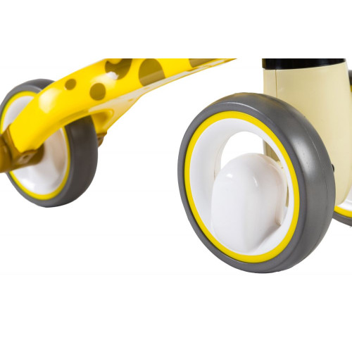 Odrážadlo / trojkolka Eco Toys, Žirafka - žltá