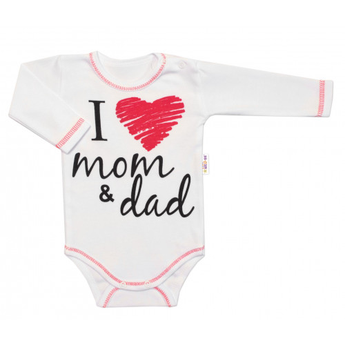 Baby Nellys Súpravička do pôrodnice  I love mom & dad, veľ. 62, uni