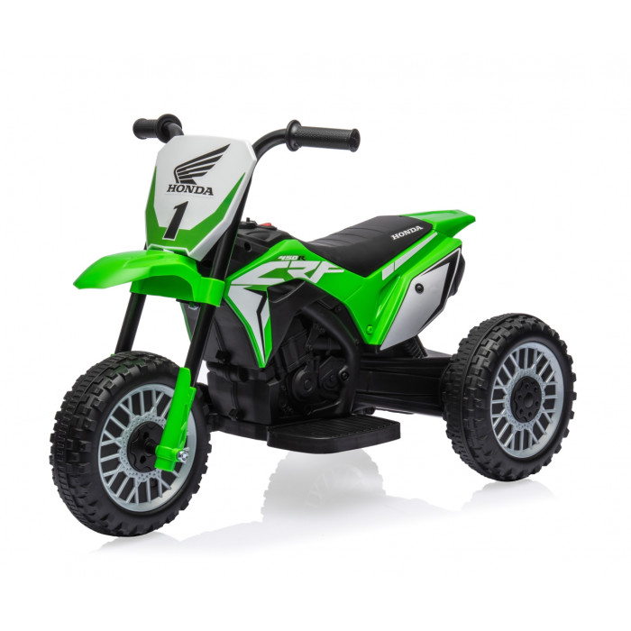 Elektrická detská motorka Honda CRF450R 6V trojkolka - zelená